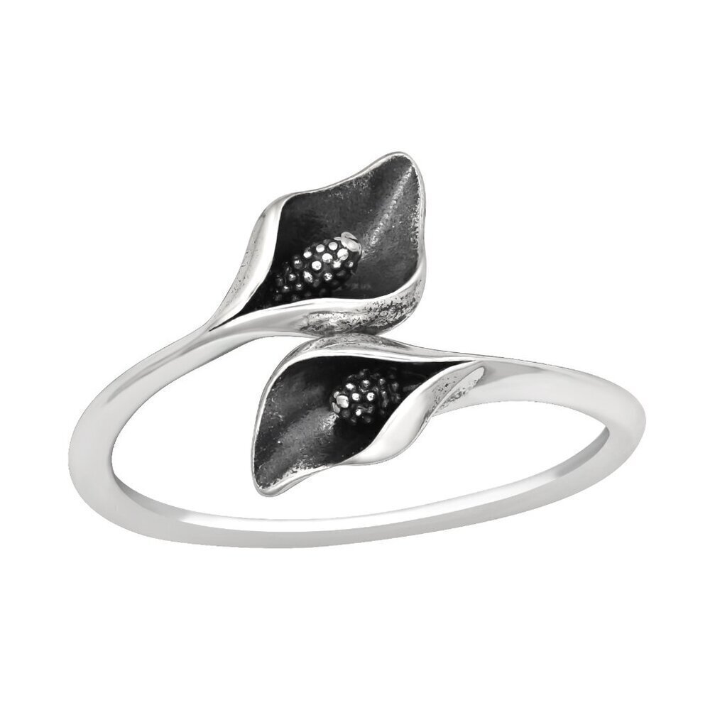 Sterling Silver Calla Lily Flower Ring | 925 Silver